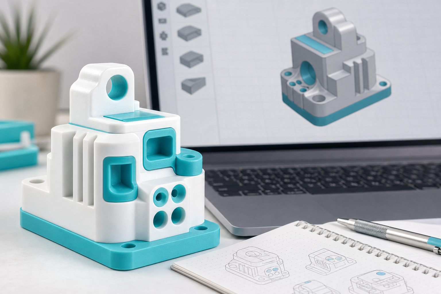 Learning Model: CAD Practice Object sample 3D print