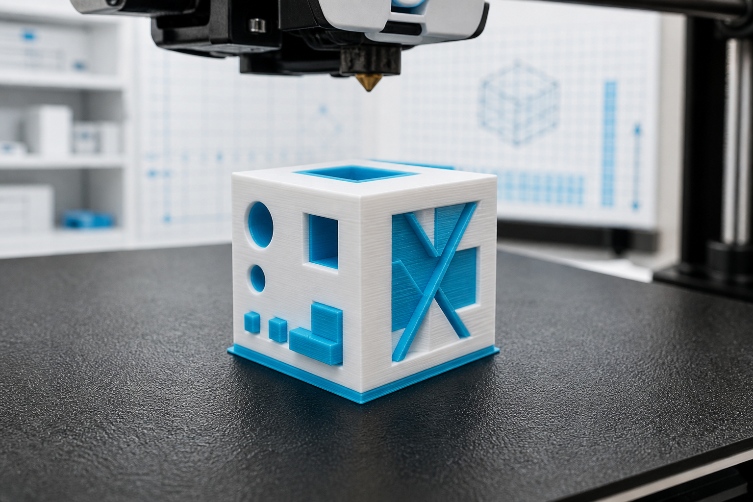 Training Sample: Calibration Cube sample 3D print