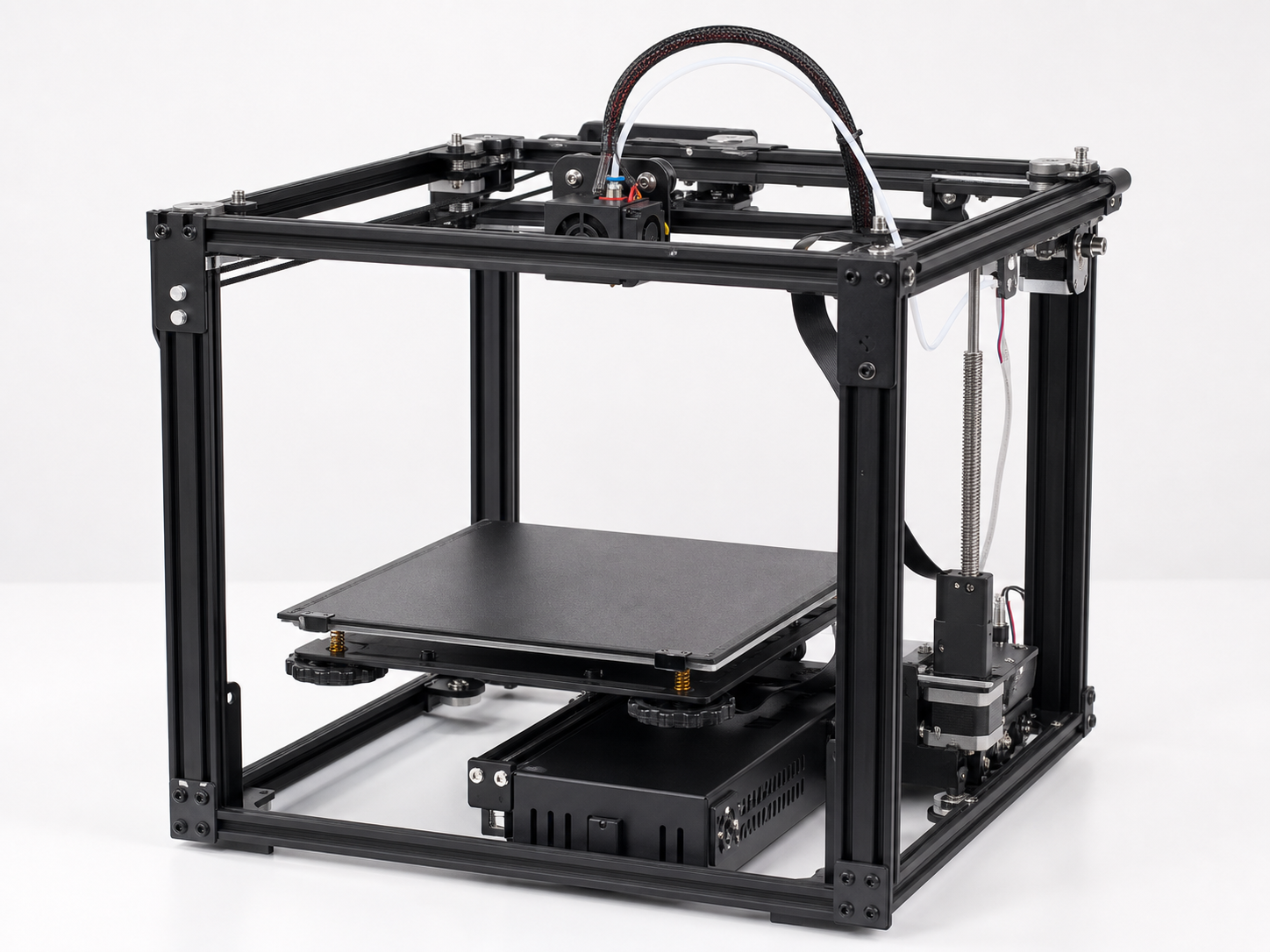 3D Printer Close-up: Nozzle & Bed sample 3D print